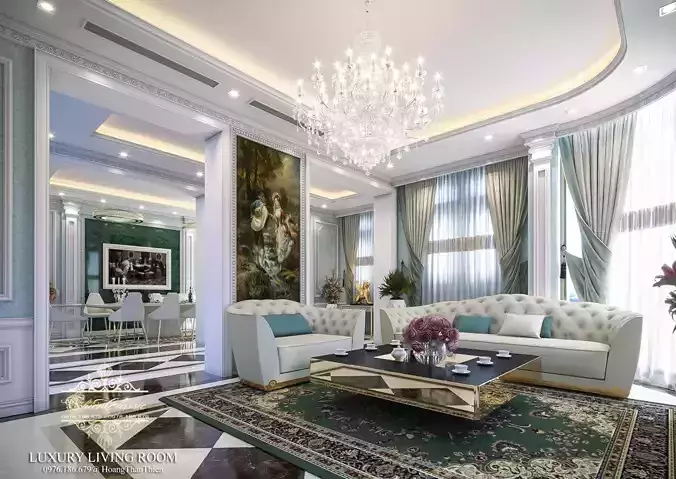 Luxury Livingroom 3 3D model