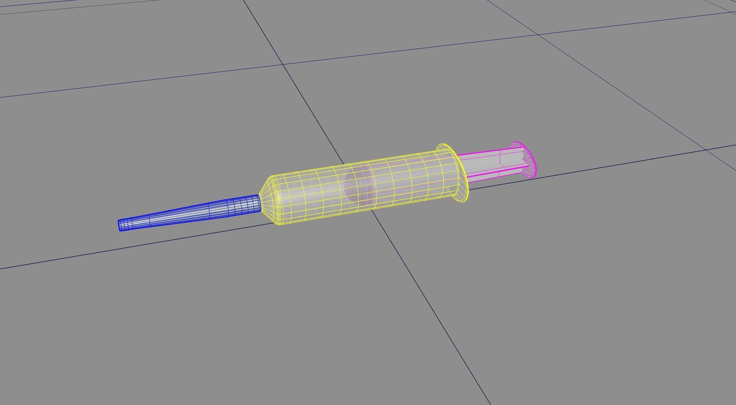 syringe injection 3D model_6