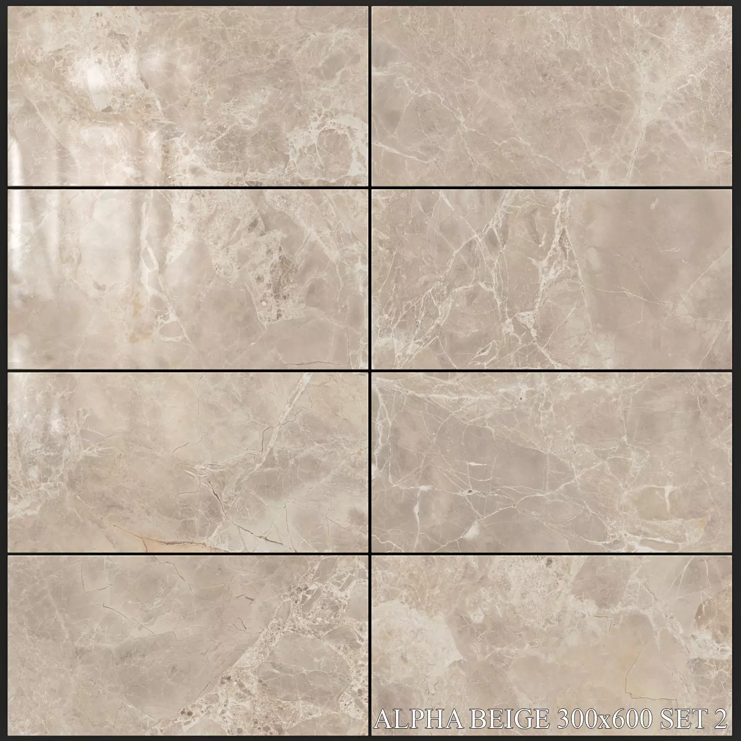 Yurtbay Seramik Alpha Beige 300x600 Set 2 3D model_0