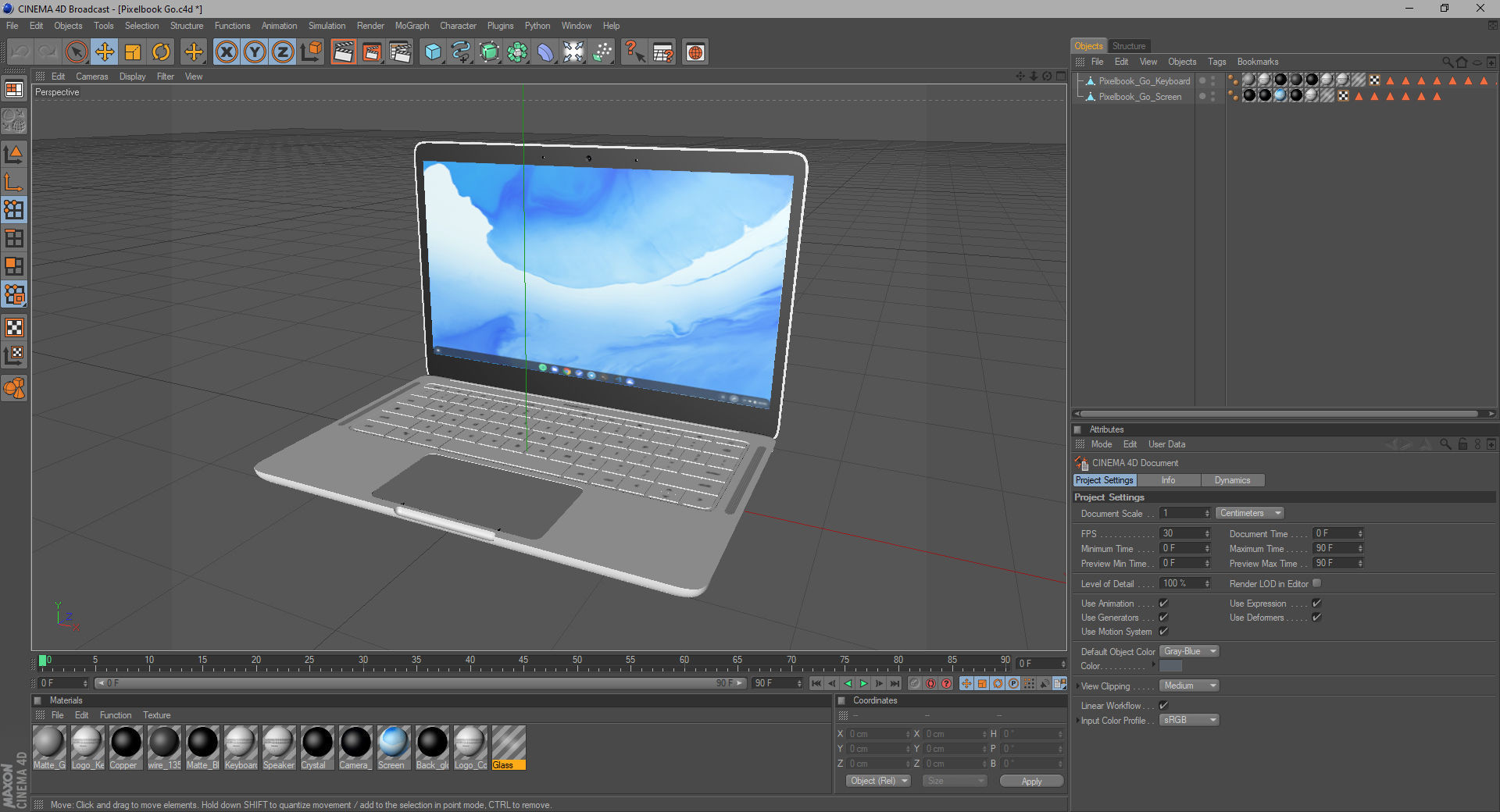 Google Pixelbook Go 3D model_29