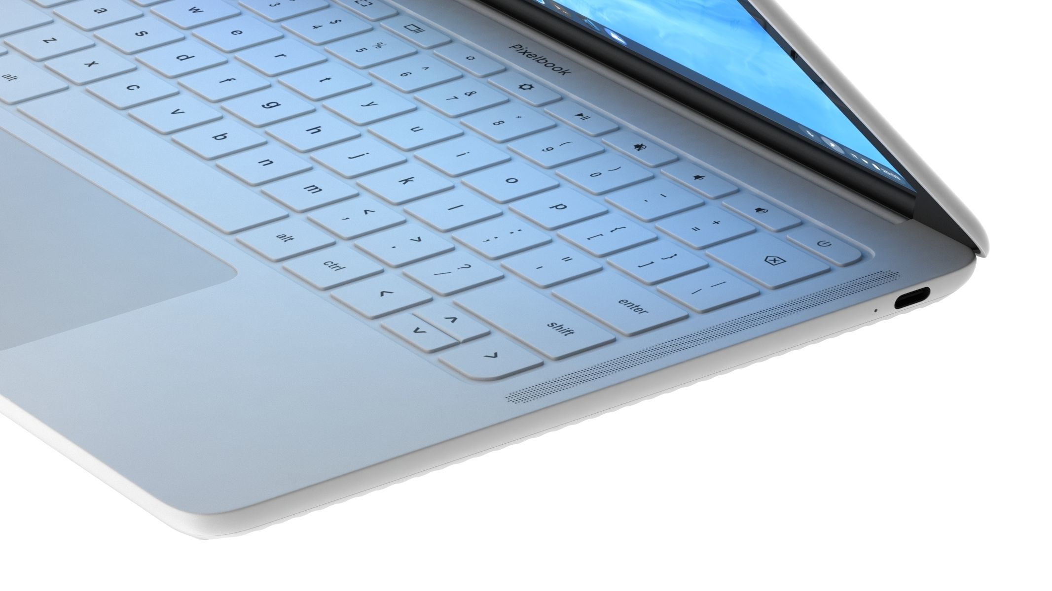 Google Pixelbook Go 3D model_10