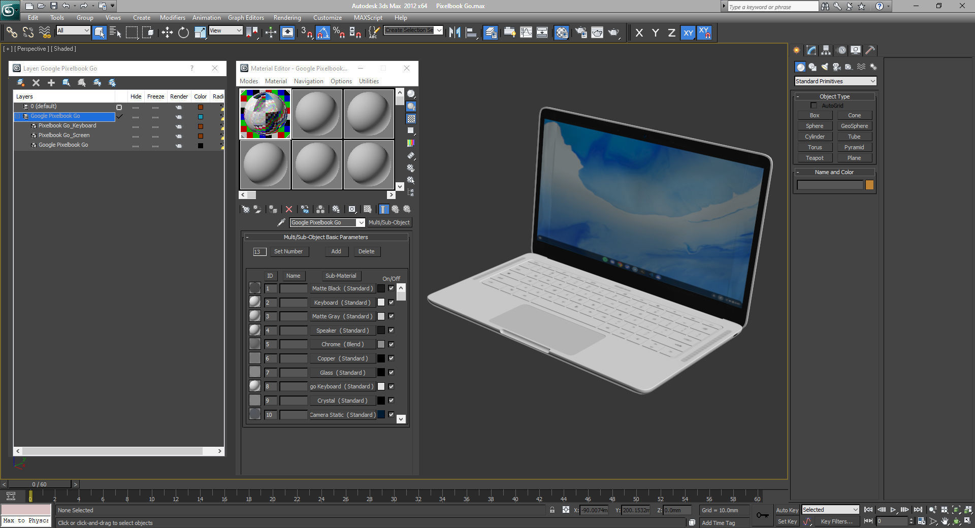 Google Pixelbook Go 3D model_30