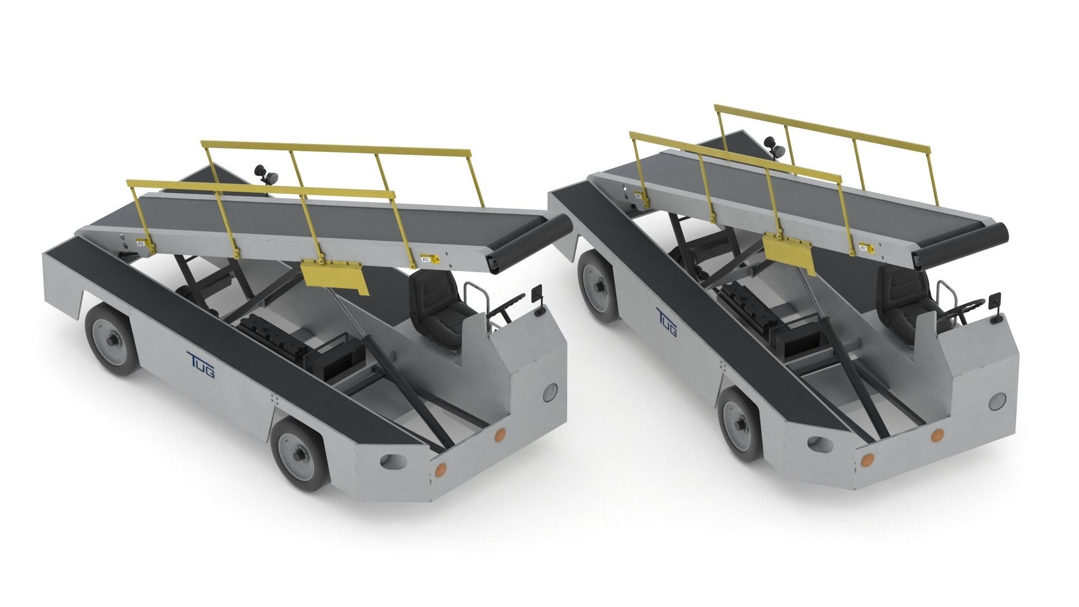 Airport Conveyor Belt Loader TUG 660 3D model_13