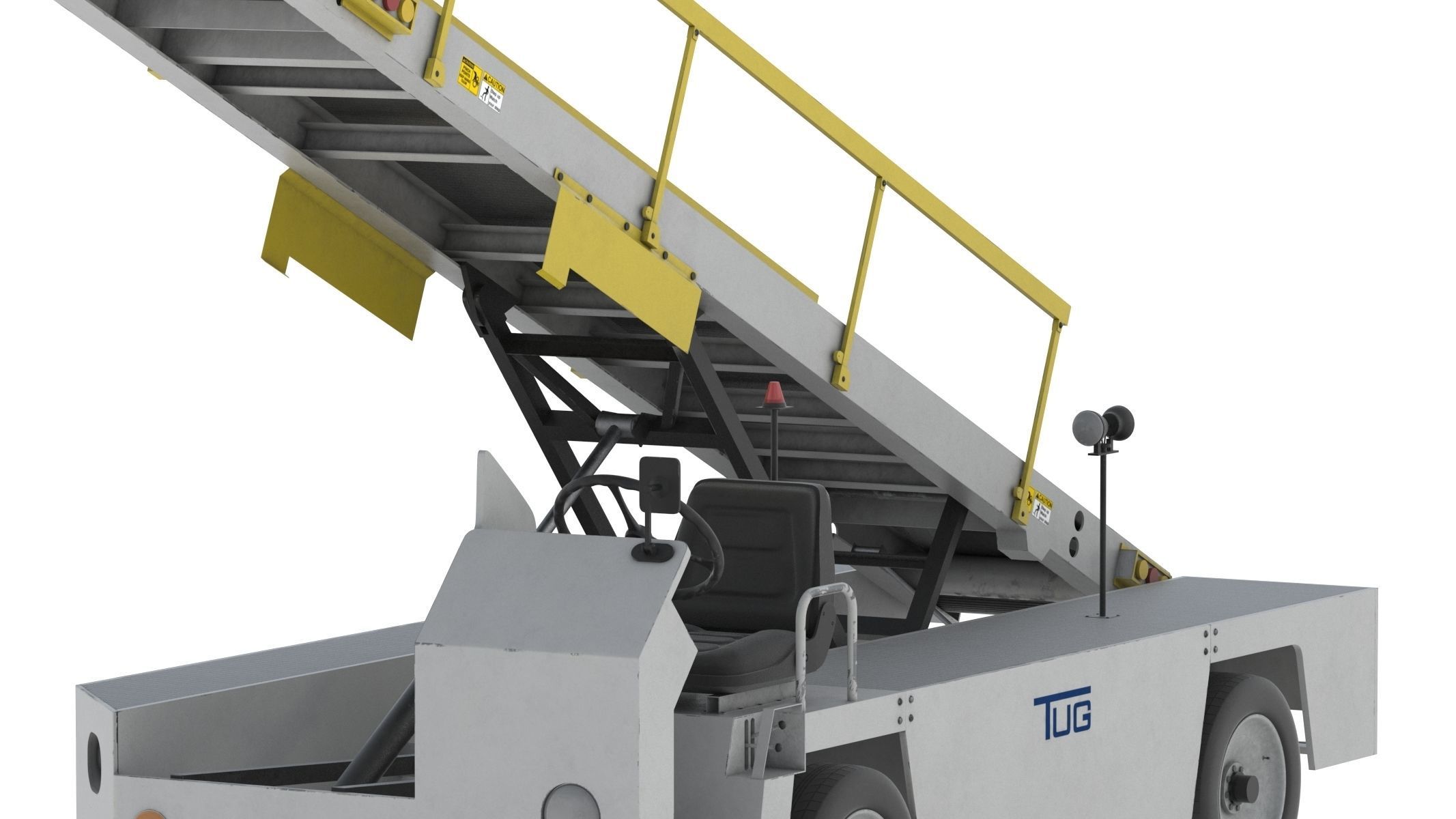 Airport Conveyor Belt Loader TUG 660 3D model_4