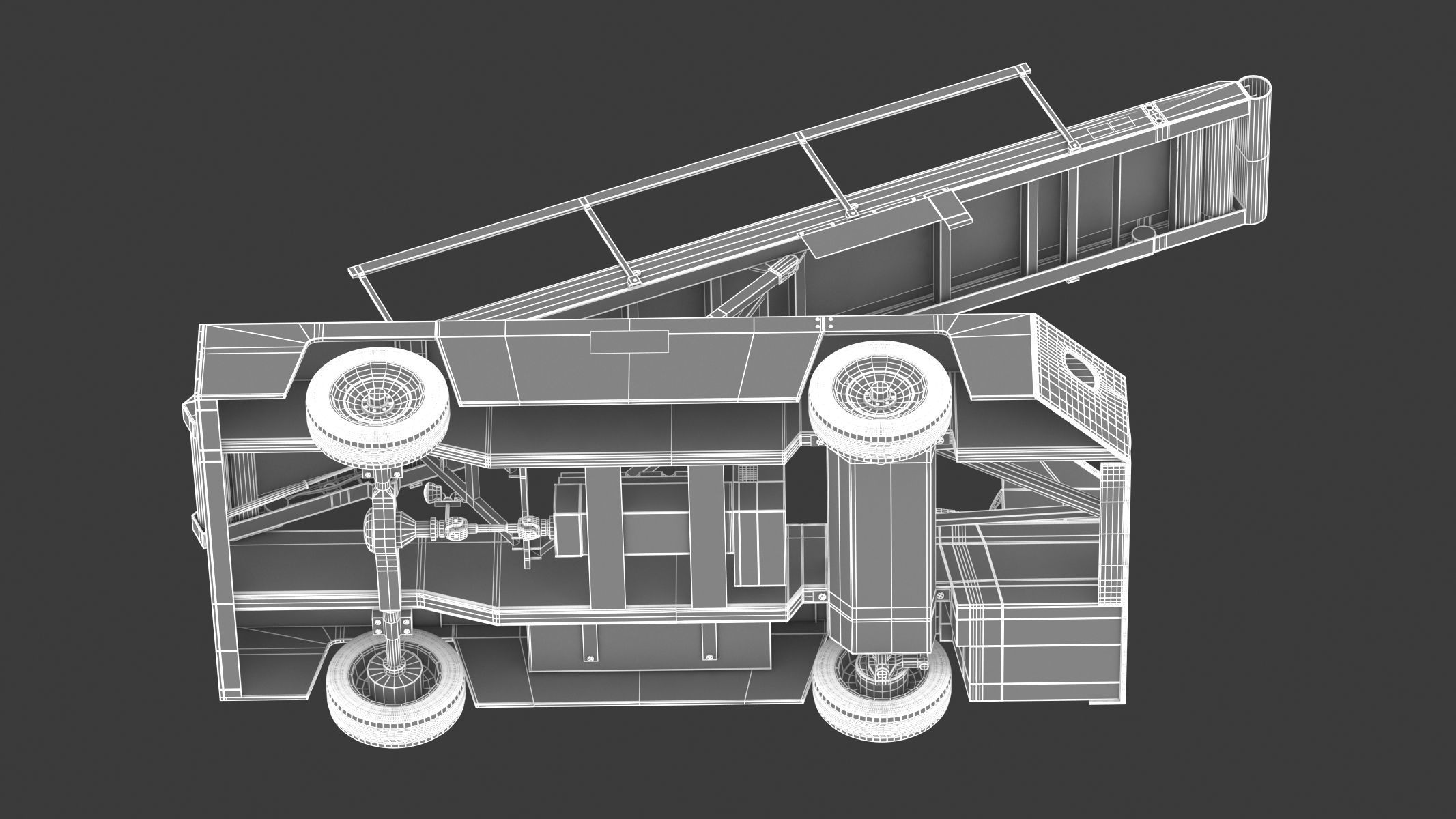 Airport Conveyor Belt Loader TUG 660 3D model_24