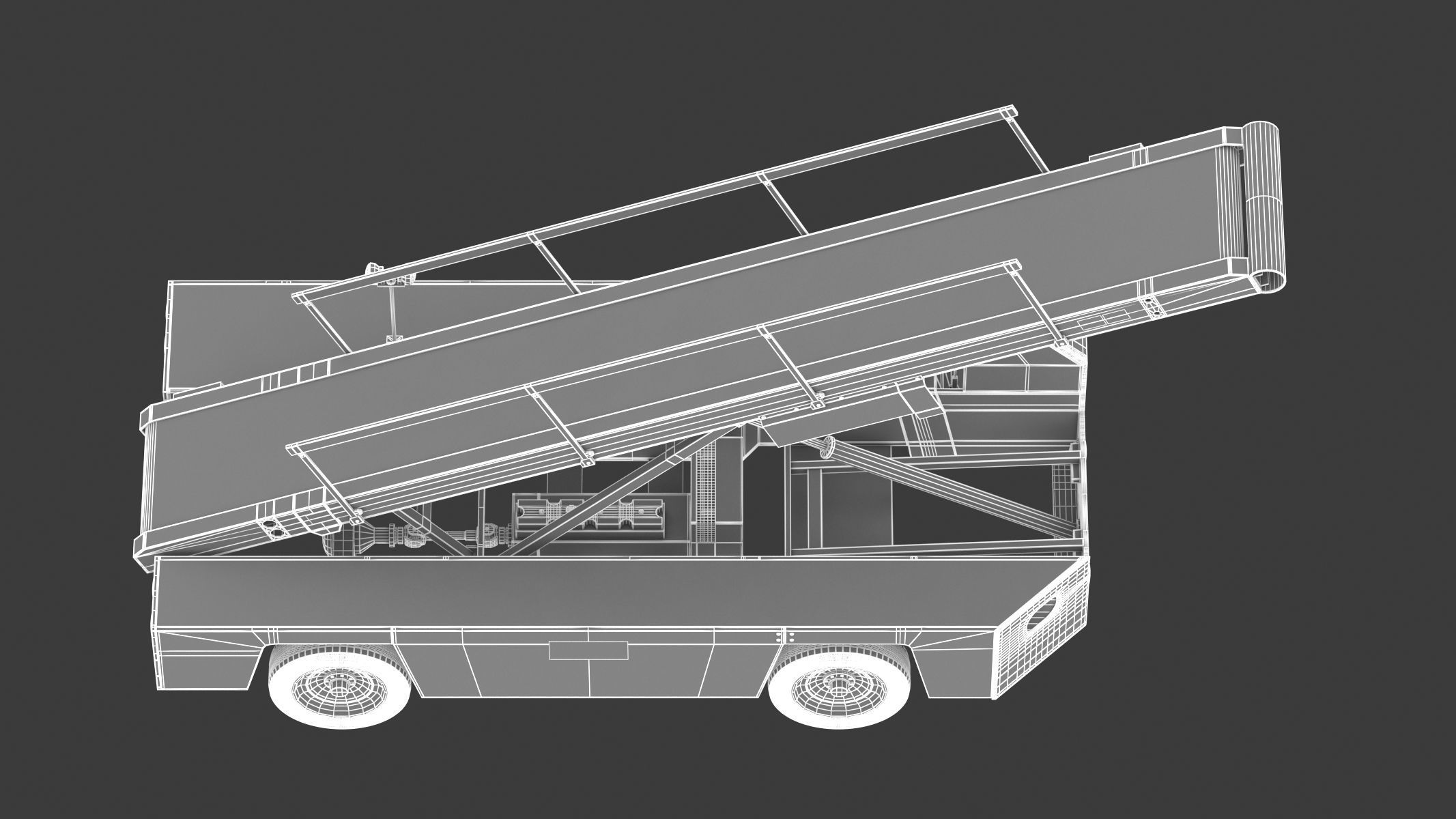 Airport Conveyor Belt Loader TUG 660 3D model_23