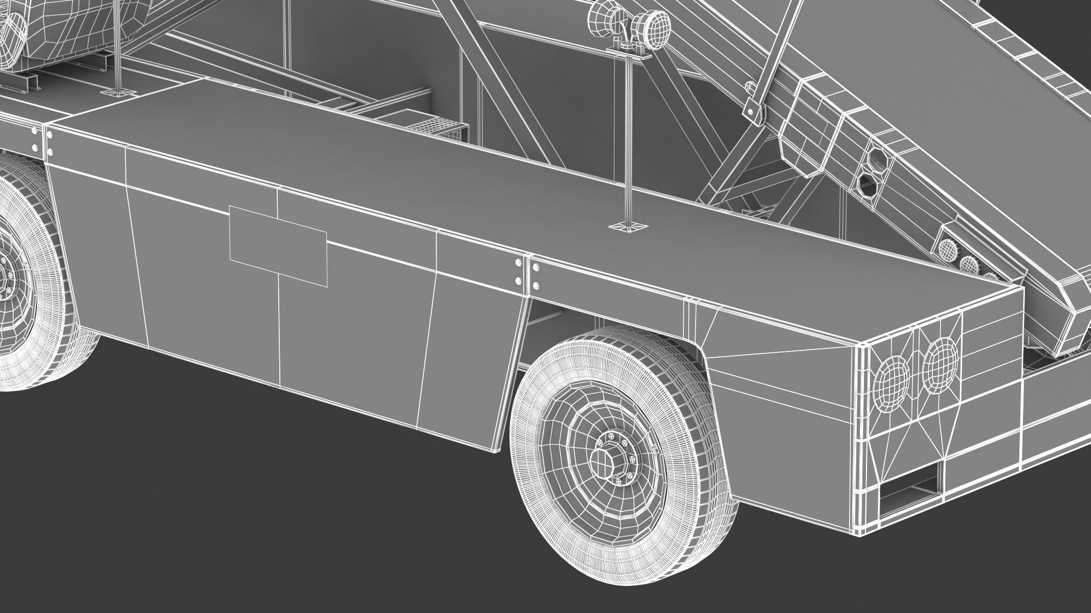 Airport Conveyor Belt Loader TUG 660 3D model_18