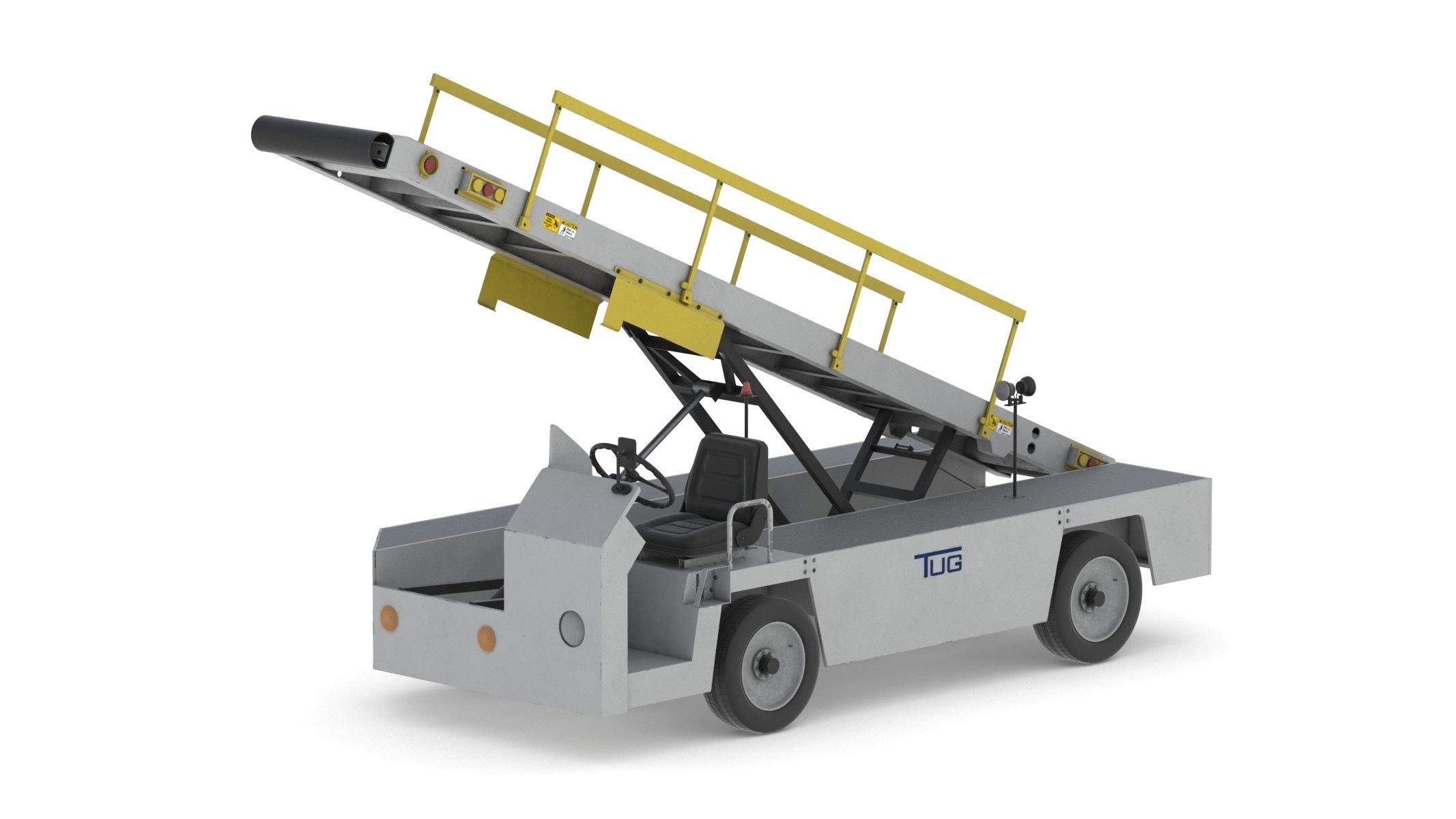 Airport Conveyor Belt Loader TUG 660 3D model_11