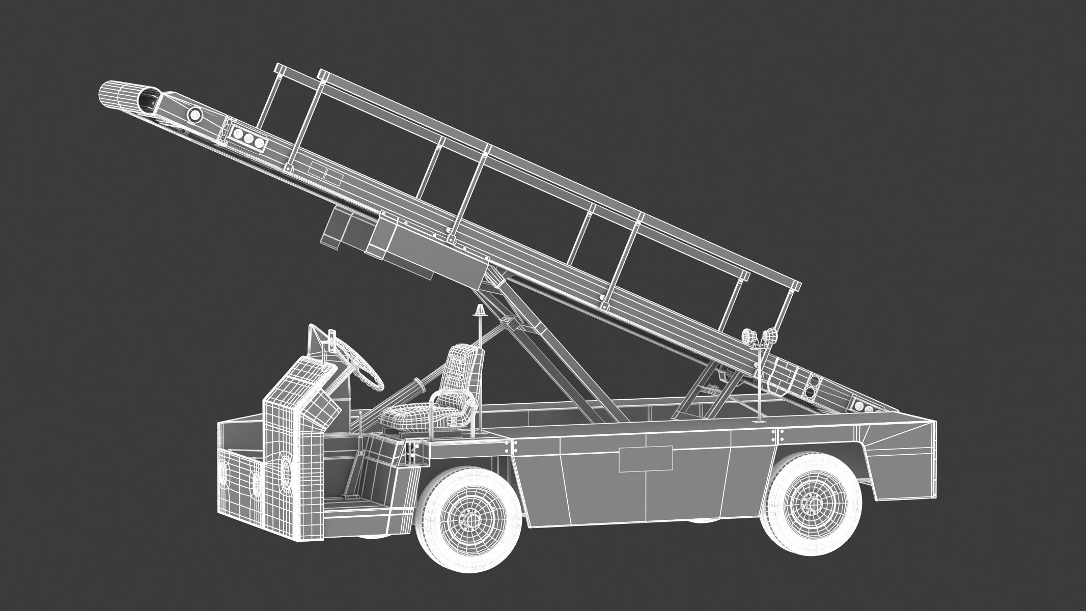 Airport Conveyor Belt Loader TUG 660 3D model_22