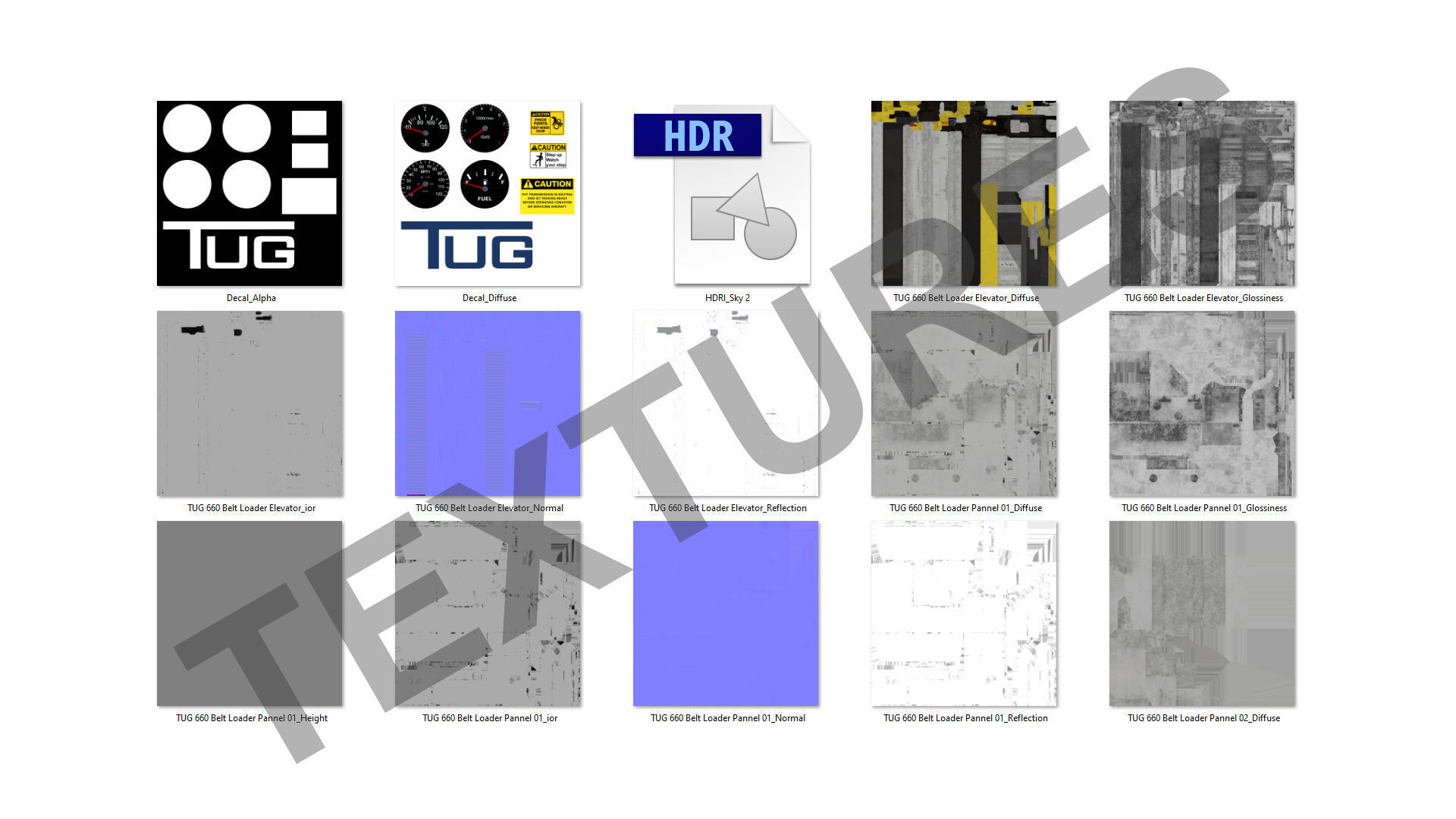 Airport Conveyor Belt Loader TUG 660 3D model_25