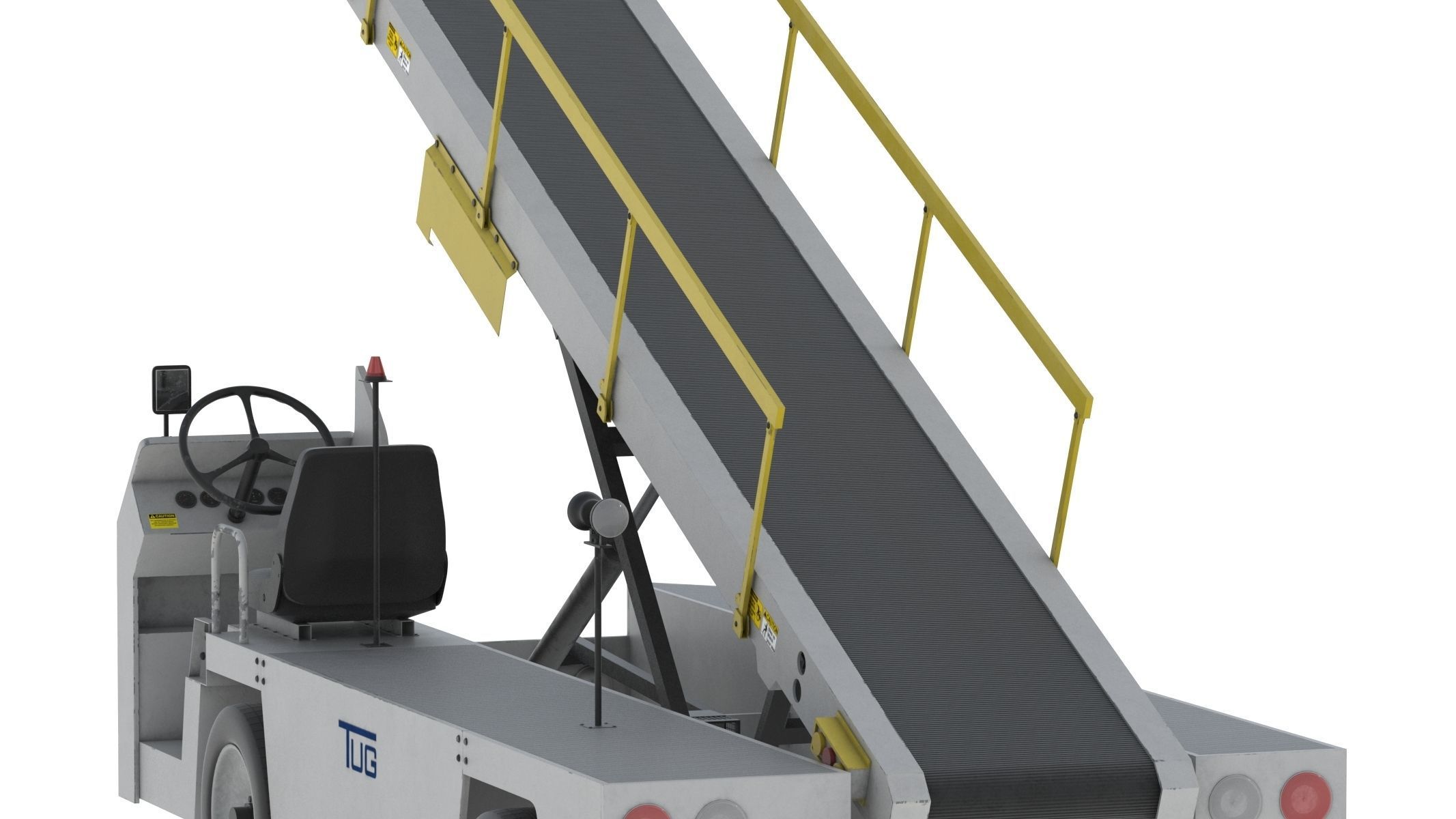 Airport Conveyor Belt Loader TUG 660 3D model_3