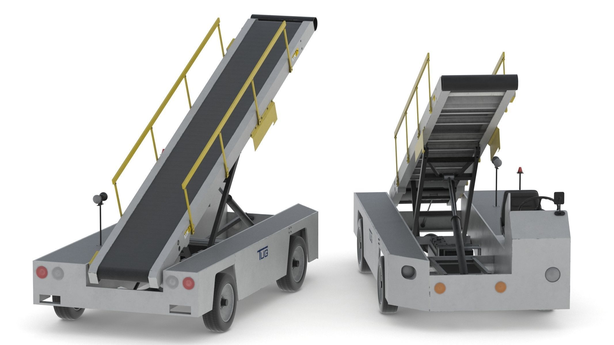Airport Conveyor Belt Loader TUG 660 3D model_12