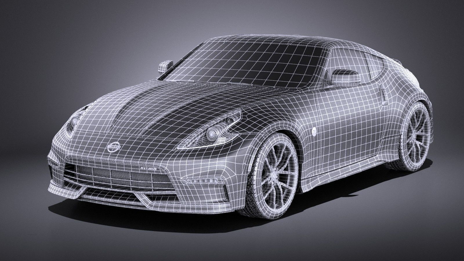 Nissan 370z Nismo 2017 VRAY 3D model_14