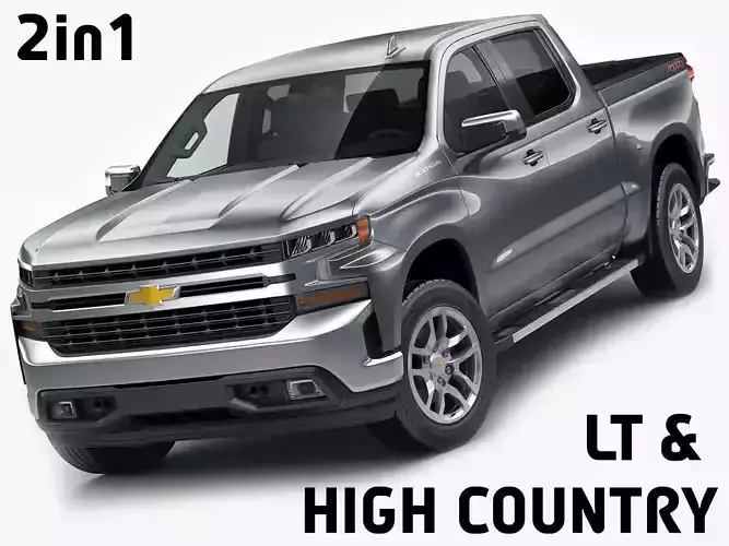 Silverado LT and High Country 2019 3D model