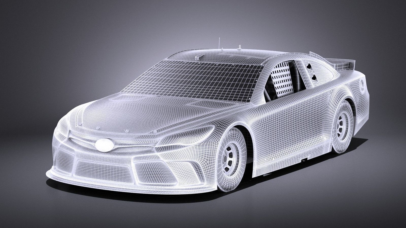 Nascar Toyota Camry DeWalt Matt Kenseth 2017 VRAY 3D model_15