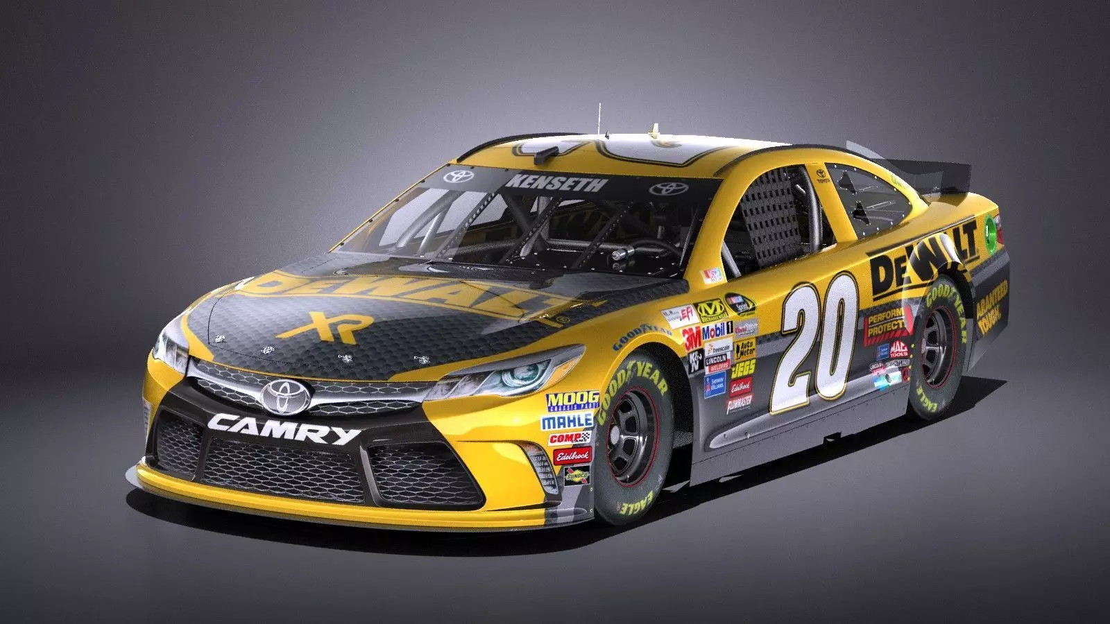 Nascar Toyota Camry DeWalt Matt Kenseth 2017 VRAY 3D model_0