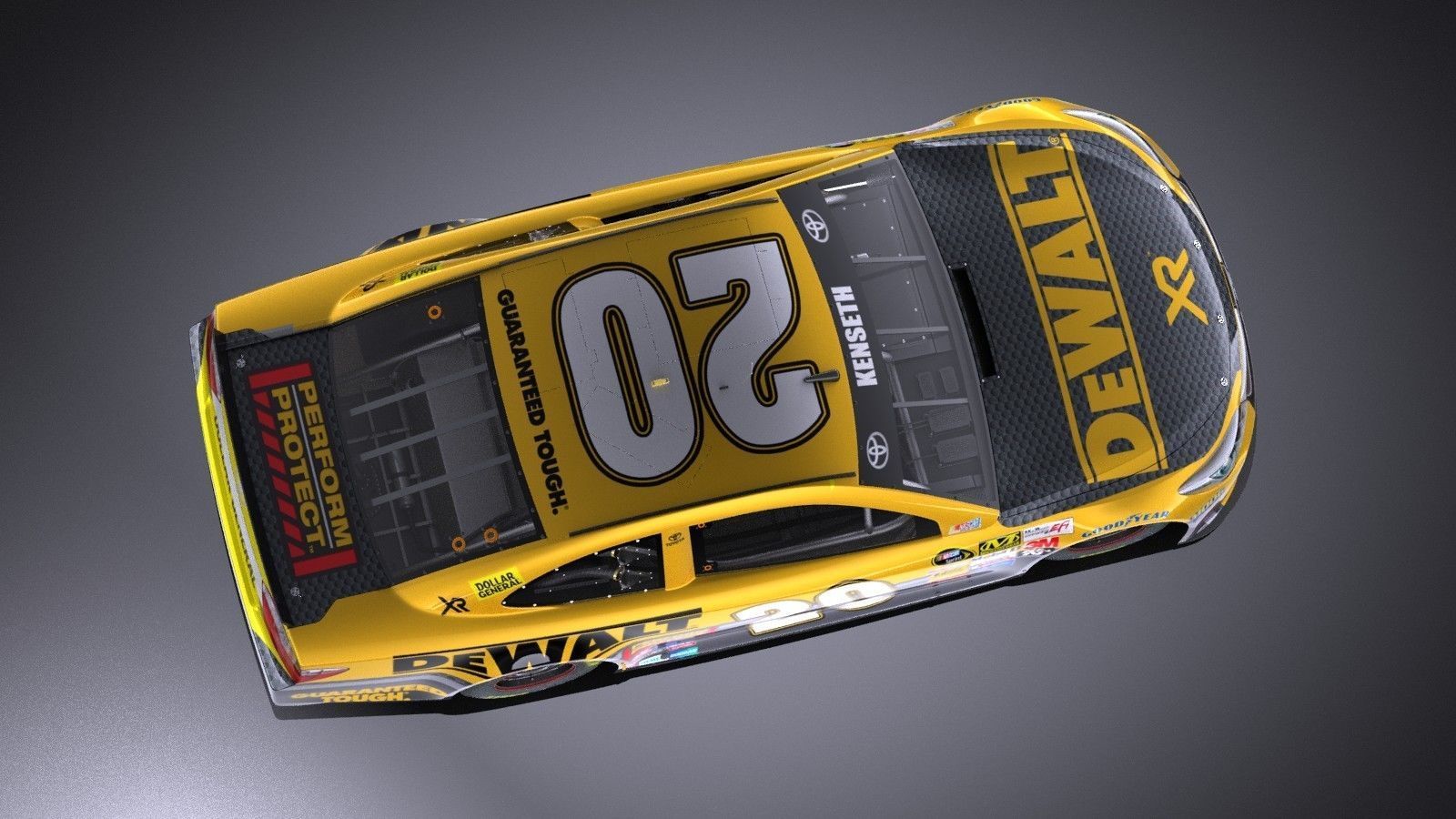 Nascar Toyota Camry DeWalt Matt Kenseth 2017 VRAY 3D model_7