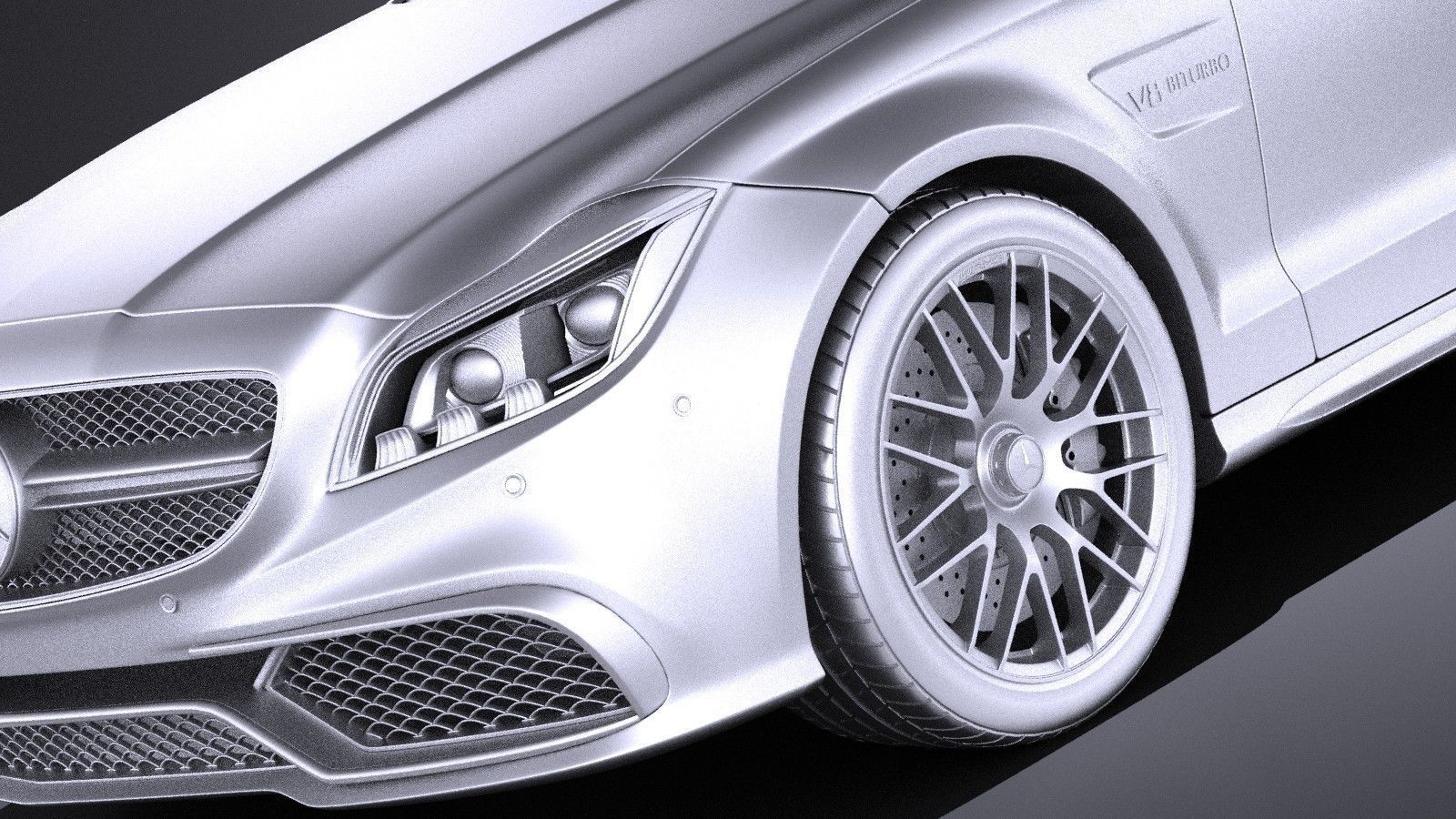 Mercedes-Benz CLS63 AMG Shooting Brake 2015 VRAY 3D model_12