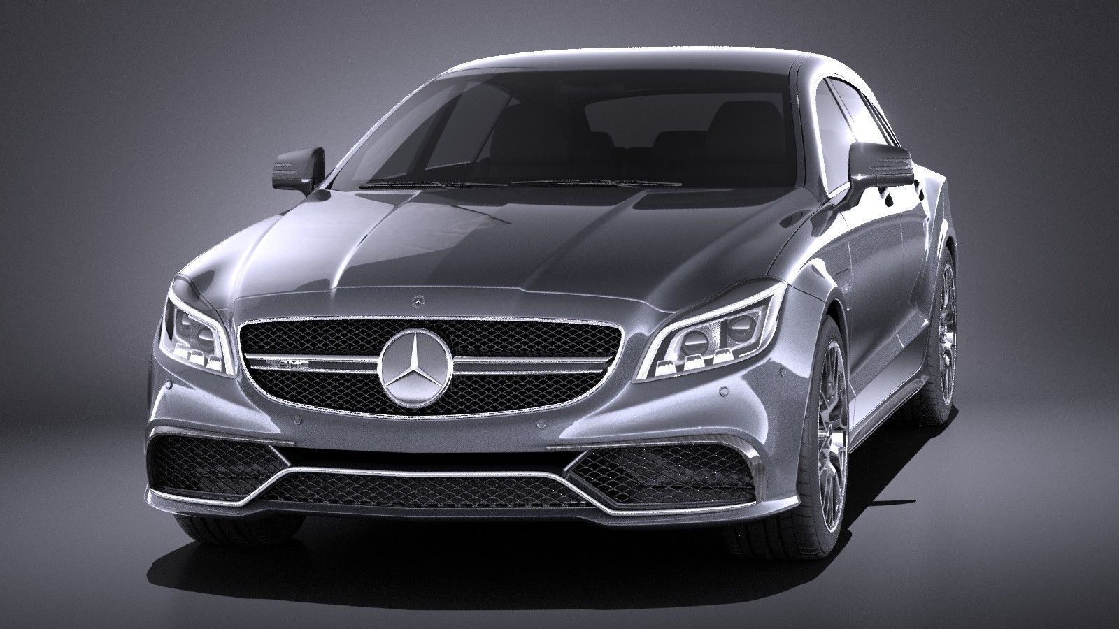 Mercedes-Benz CLS63 AMG Shooting Brake 2015 VRAY 3D model_1