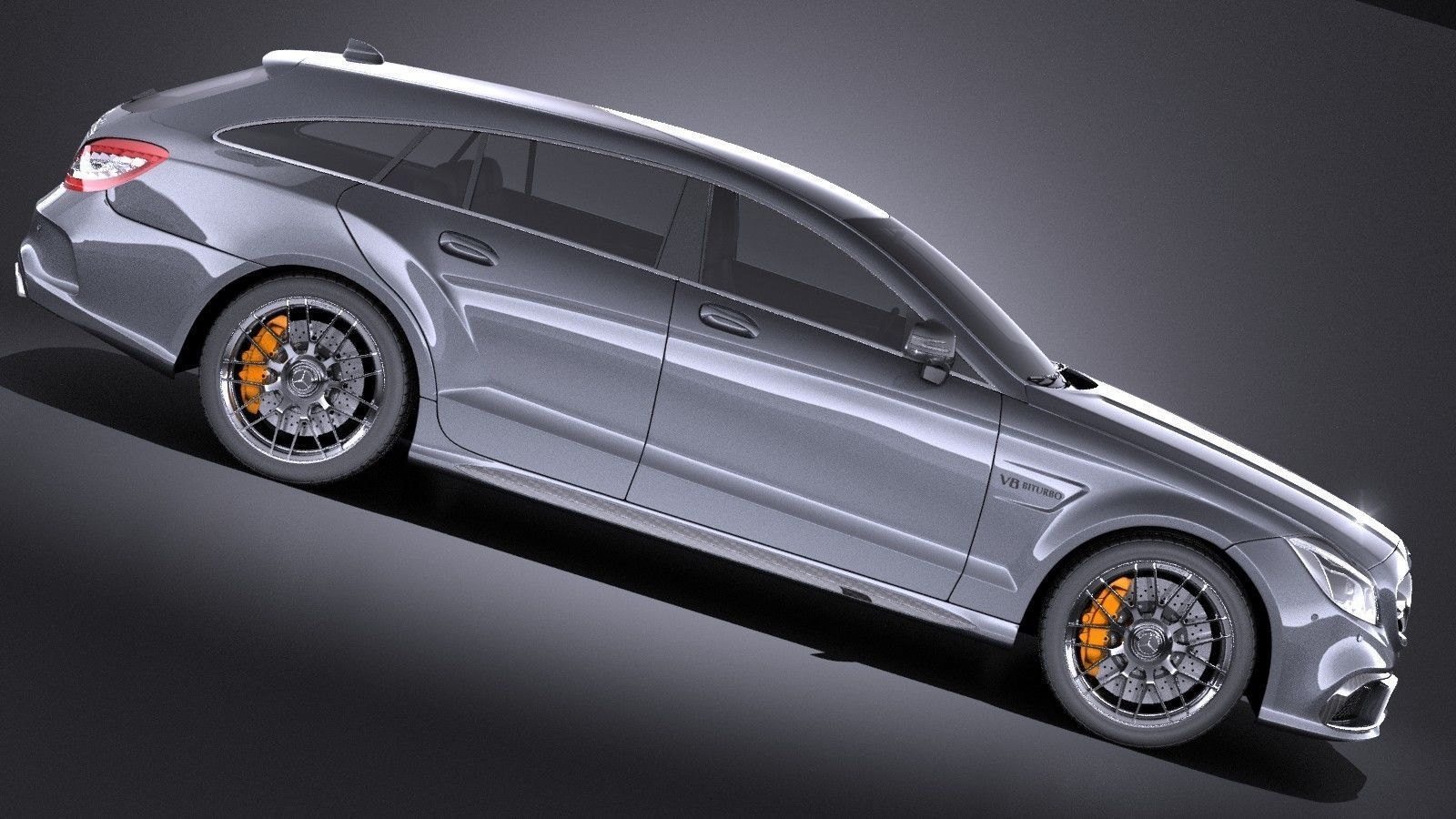 Mercedes-Benz CLS63 AMG Shooting Brake 2015 VRAY 3D model_6