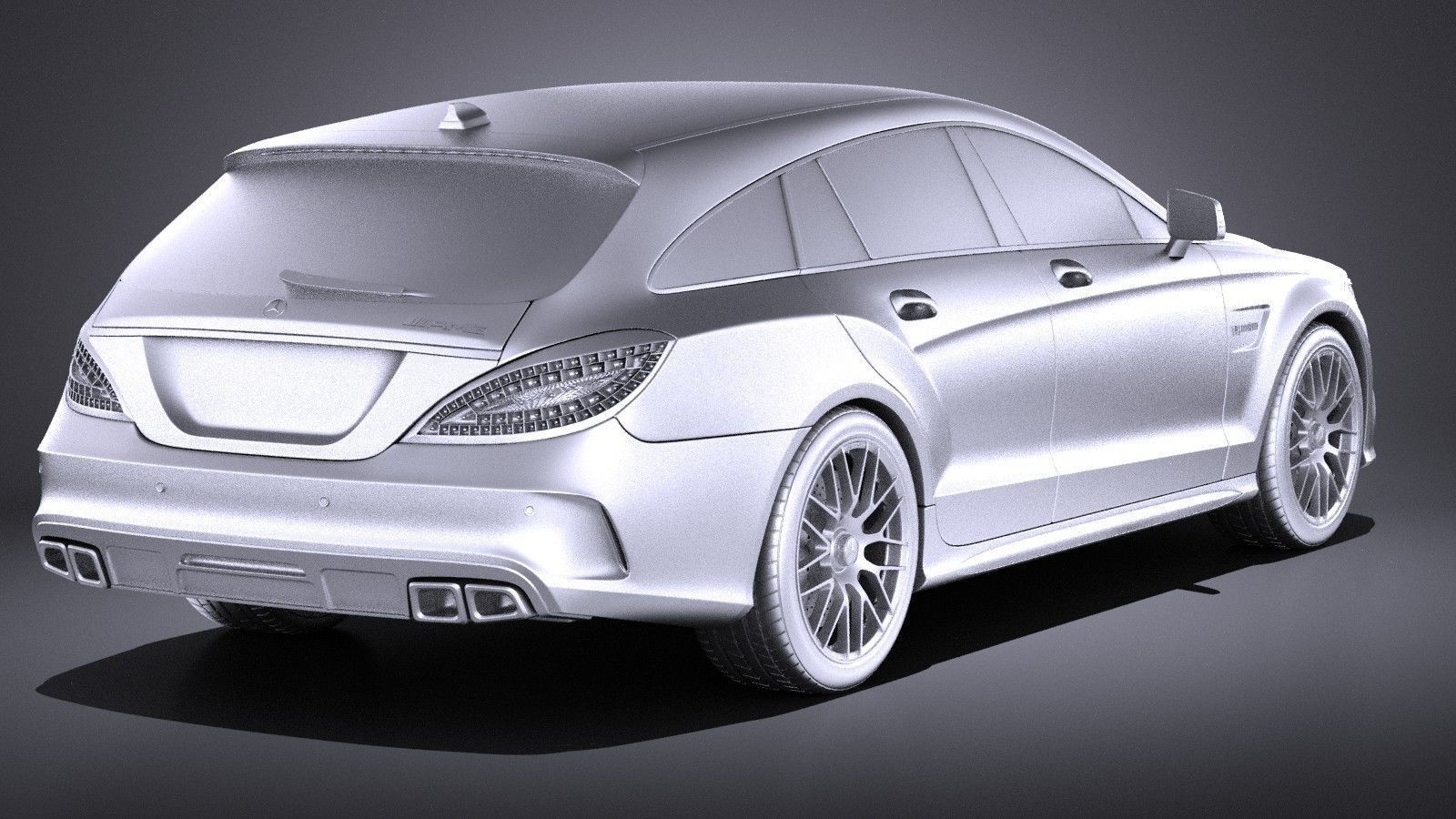 Mercedes-Benz CLS63 AMG Shooting Brake 2015 VRAY 3D model_14