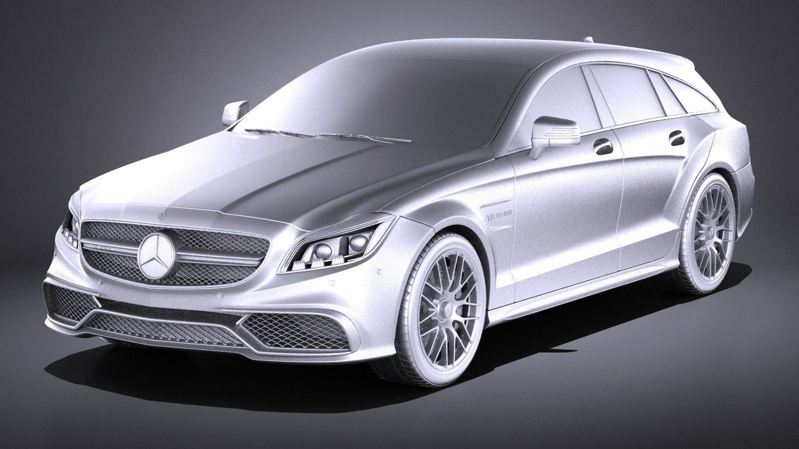 Mercedes-Benz CLS63 AMG Shooting Brake 2015 VRAY 3D model_11