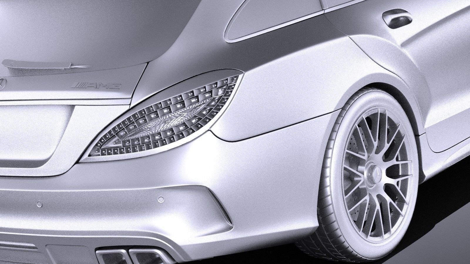 Mercedes-Benz CLS63 AMG Shooting Brake 2015 VRAY 3D model_13