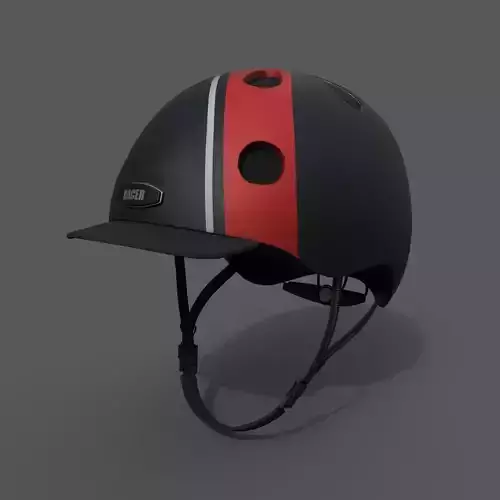 Helmet sport Generic camp human Hat 3d model low poly 