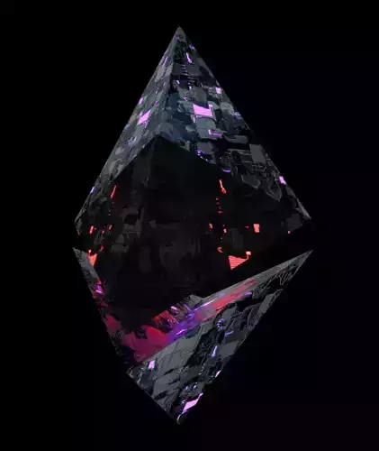 Ethereum icon 3D model 3D model
