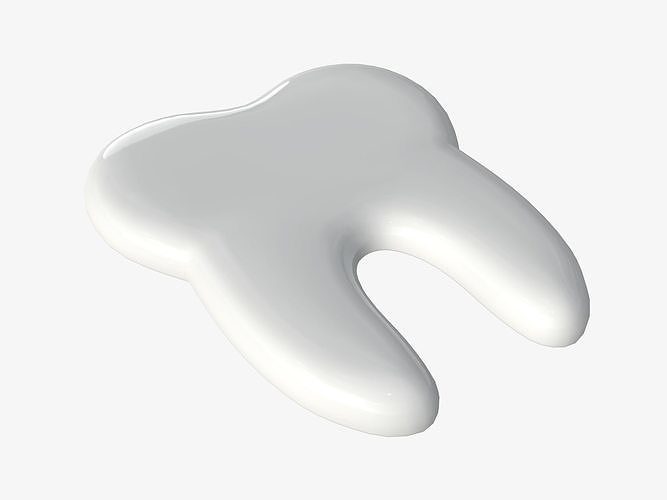 Tooth sticker 3D model