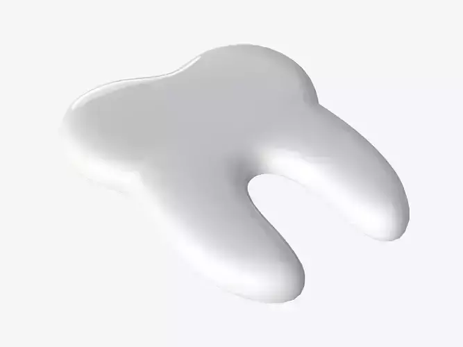 Tooth sticker 3D model