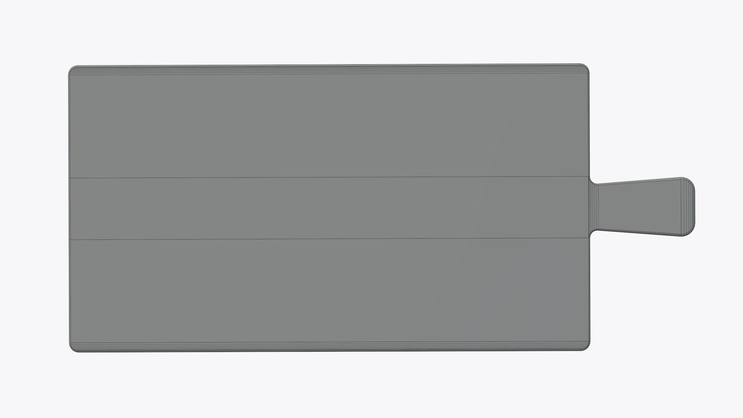 Wooden cutting board 3D model_4