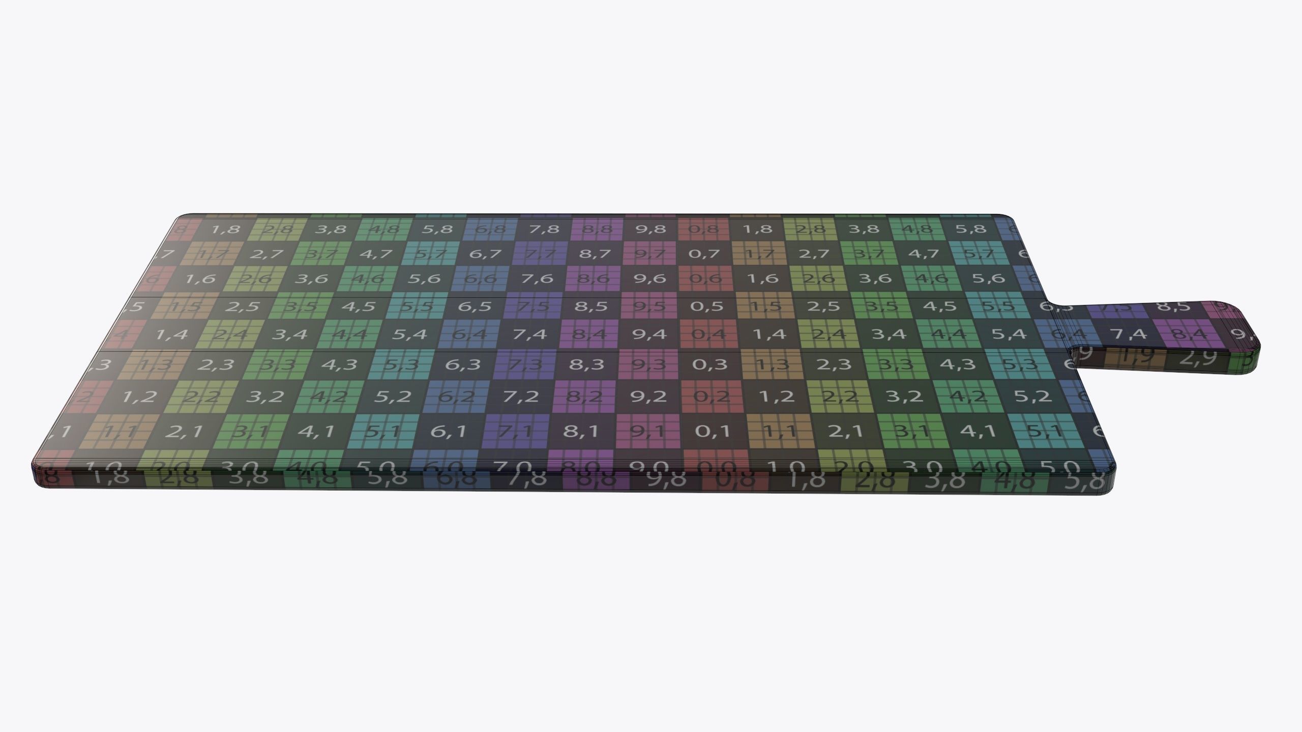 Wooden cutting board 3D model_5