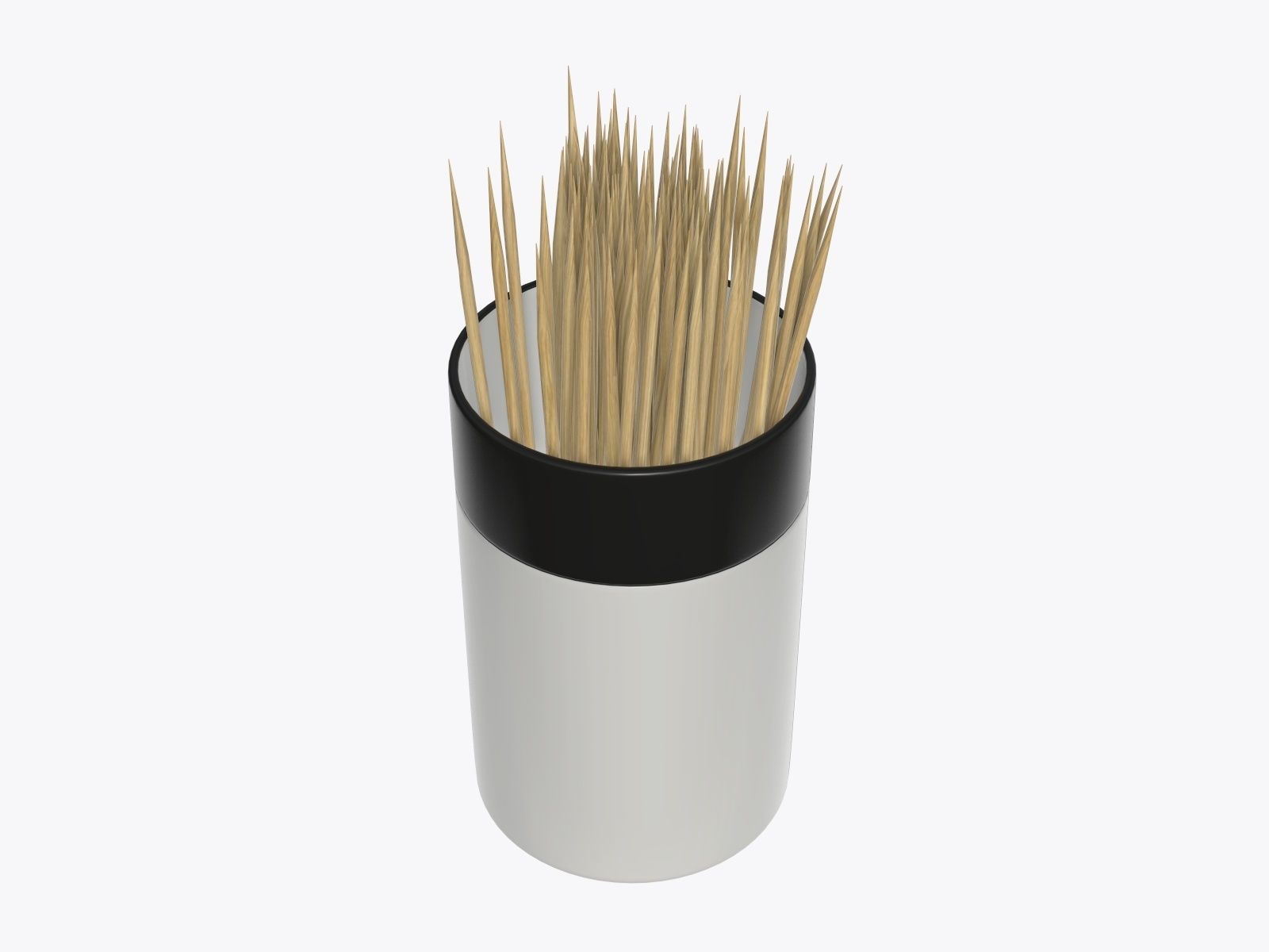 Toothpick with holder 3D model_1