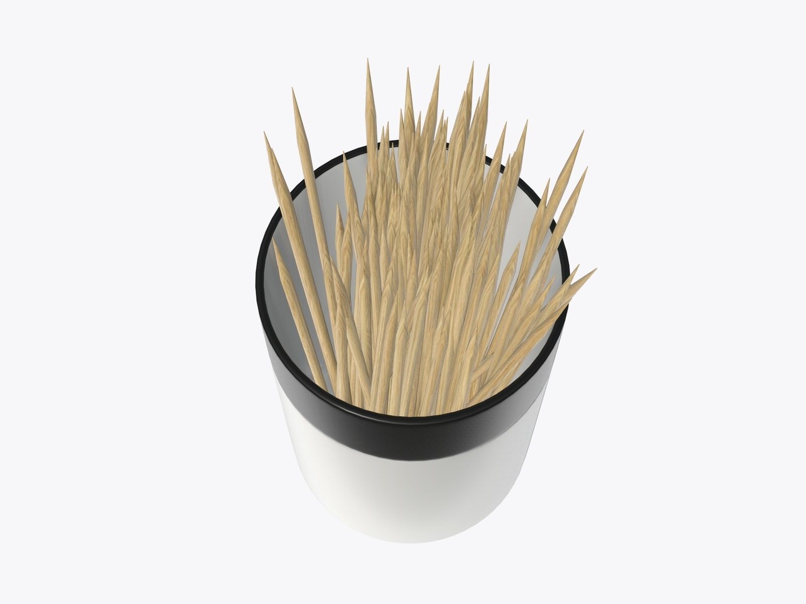 Toothpick with holder 3D model_2