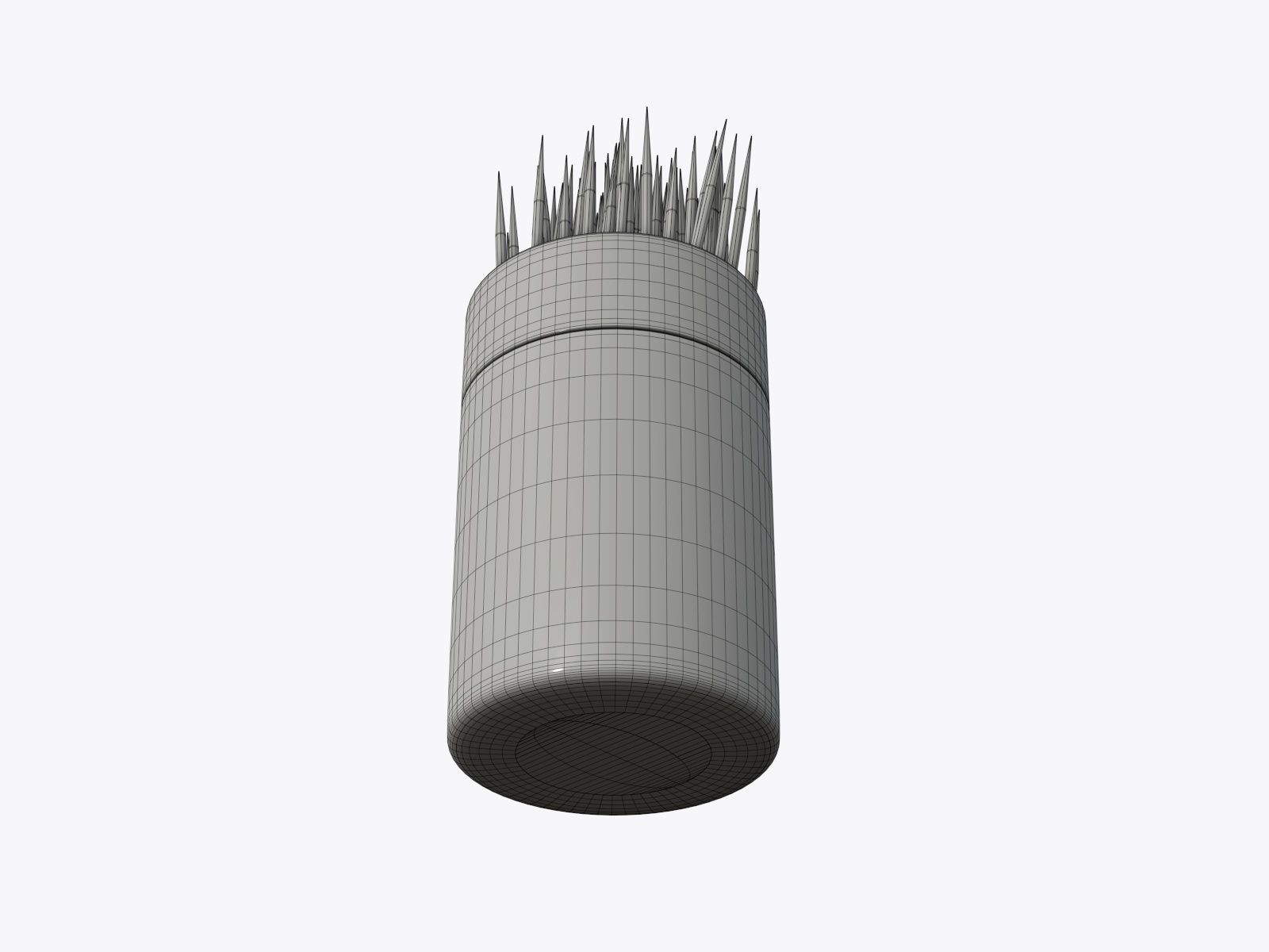 Toothpick with holder 3D model_7