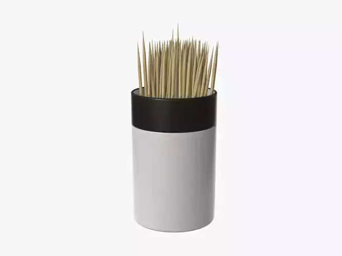 Toothpick with holder 3D model