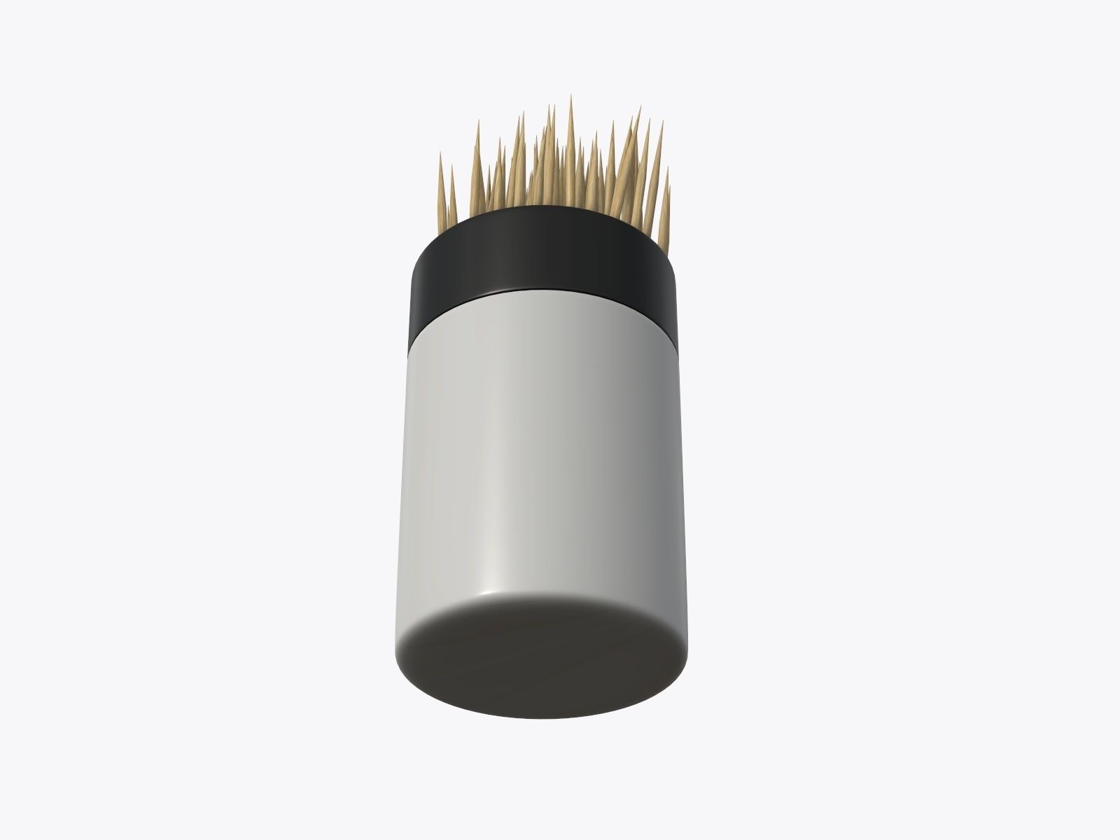 Toothpick with holder 3D model_3