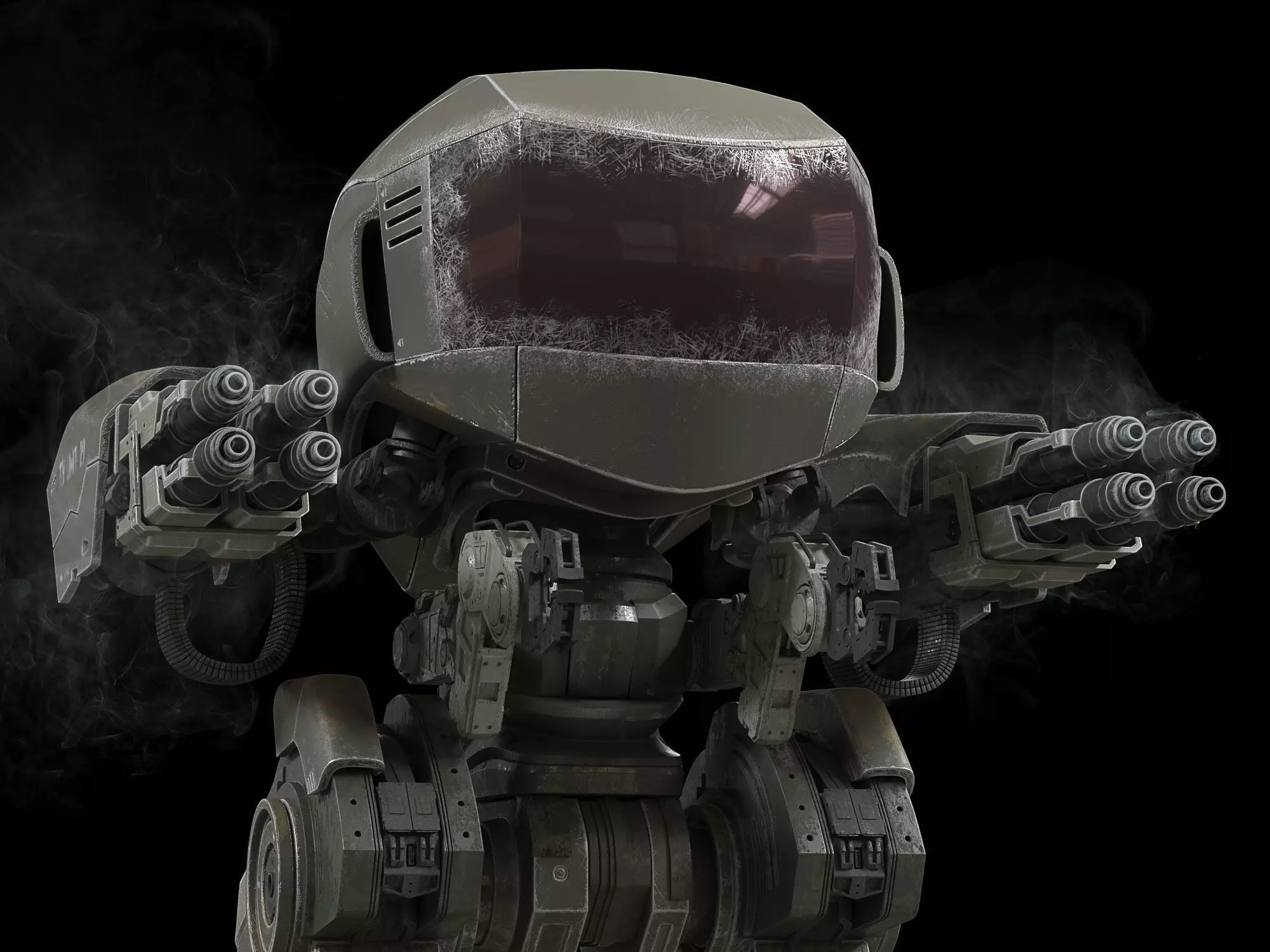 Highpoly Battle Mech 3D model 3D model_0