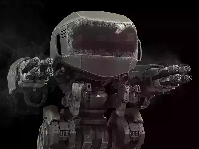 Highpoly Battle Mech 3D model