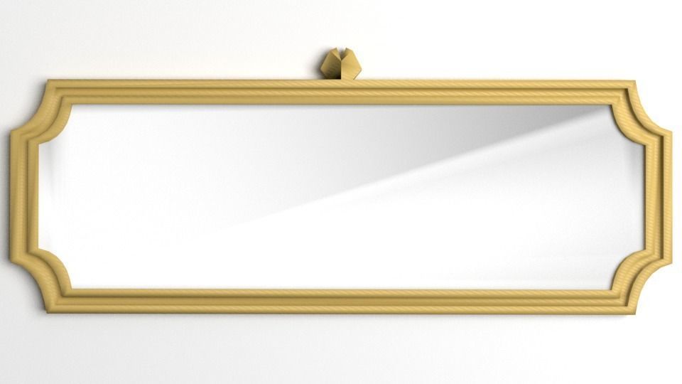 Octagon Picture Frame 3D model_2