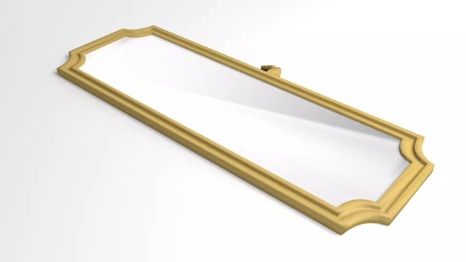 Octagon Picture Frame 3D model_0