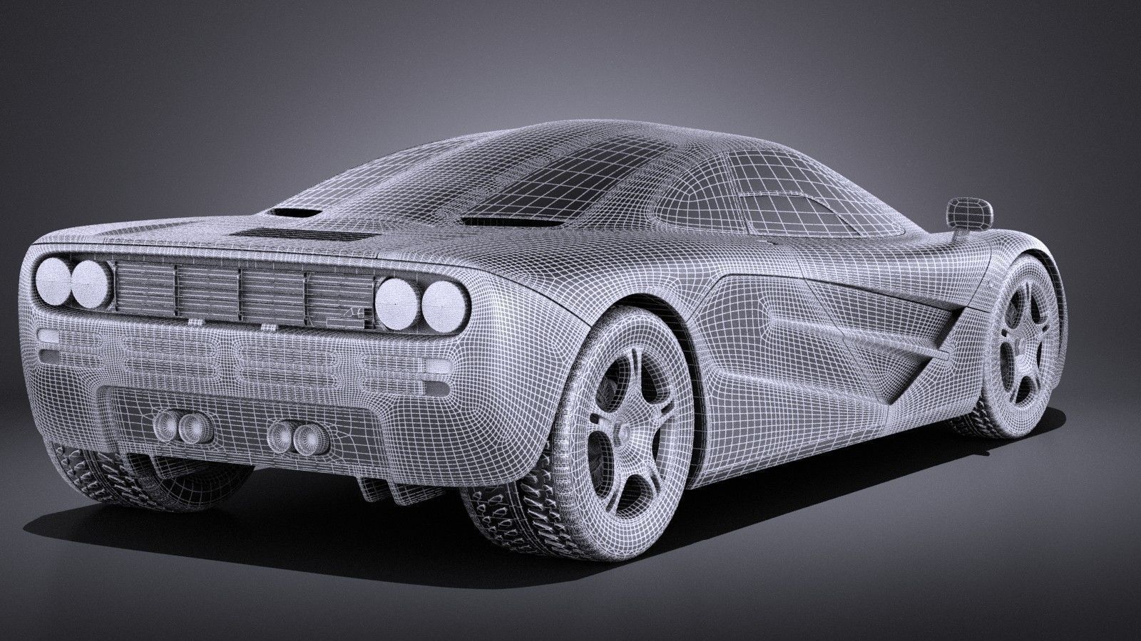McLaren F1 1994-1998 VRAY 3D model_17