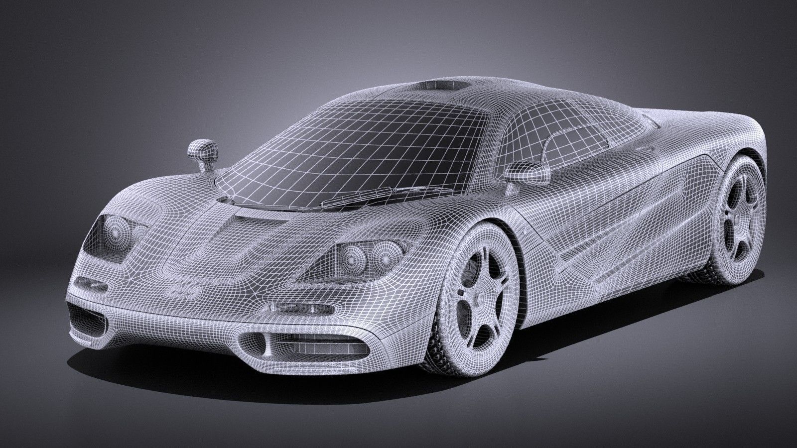 McLaren F1 1994-1998 VRAY 3D model_16