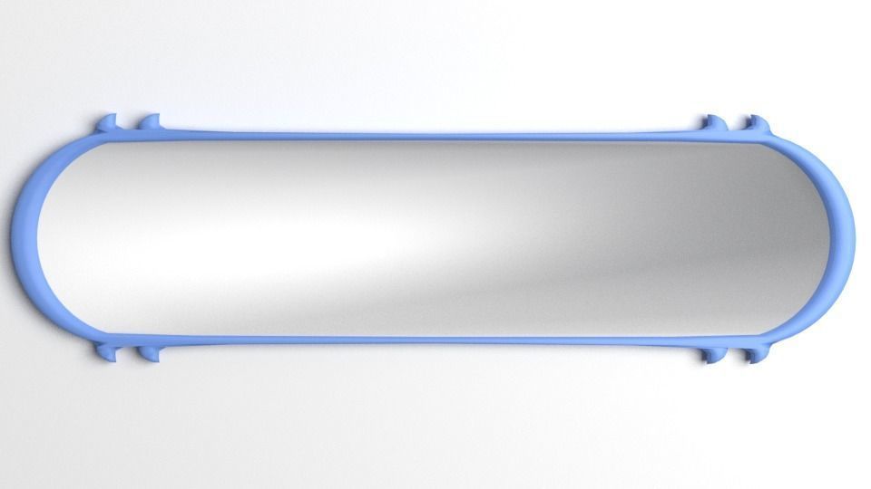 Oval Picture Frame 3D model_2