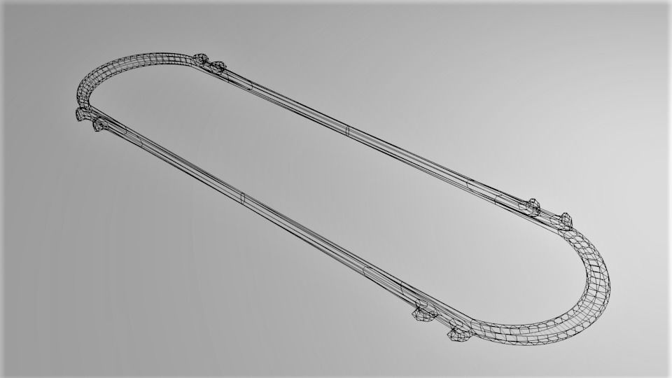 Oval Picture Frame 3D model_5