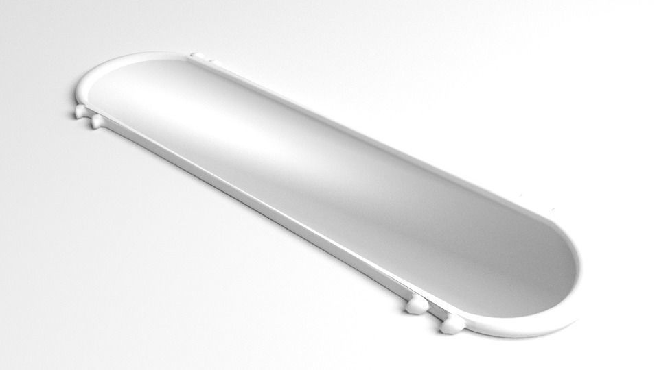 Oval Picture Frame 3D model_4