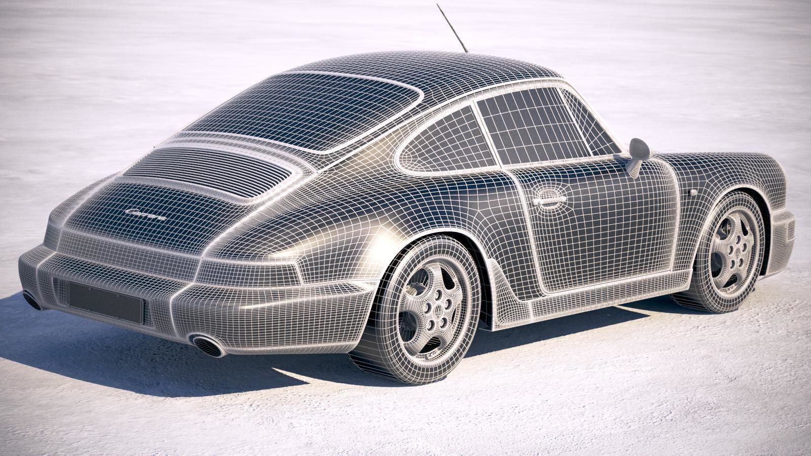  Porsche 911 964 Carrera 1990 3D model_27