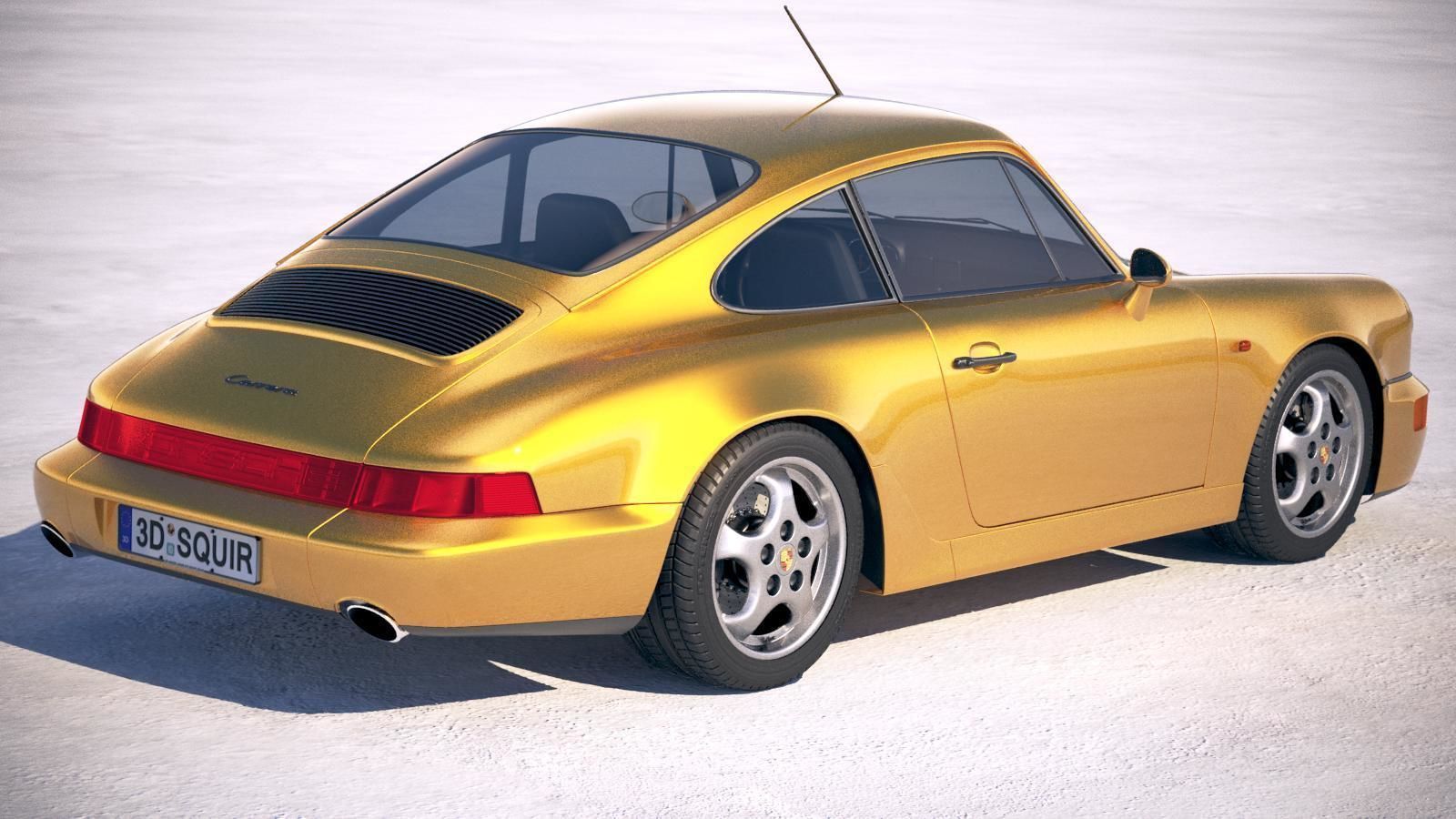  Porsche 911 964 Carrera 1990 3D model_4