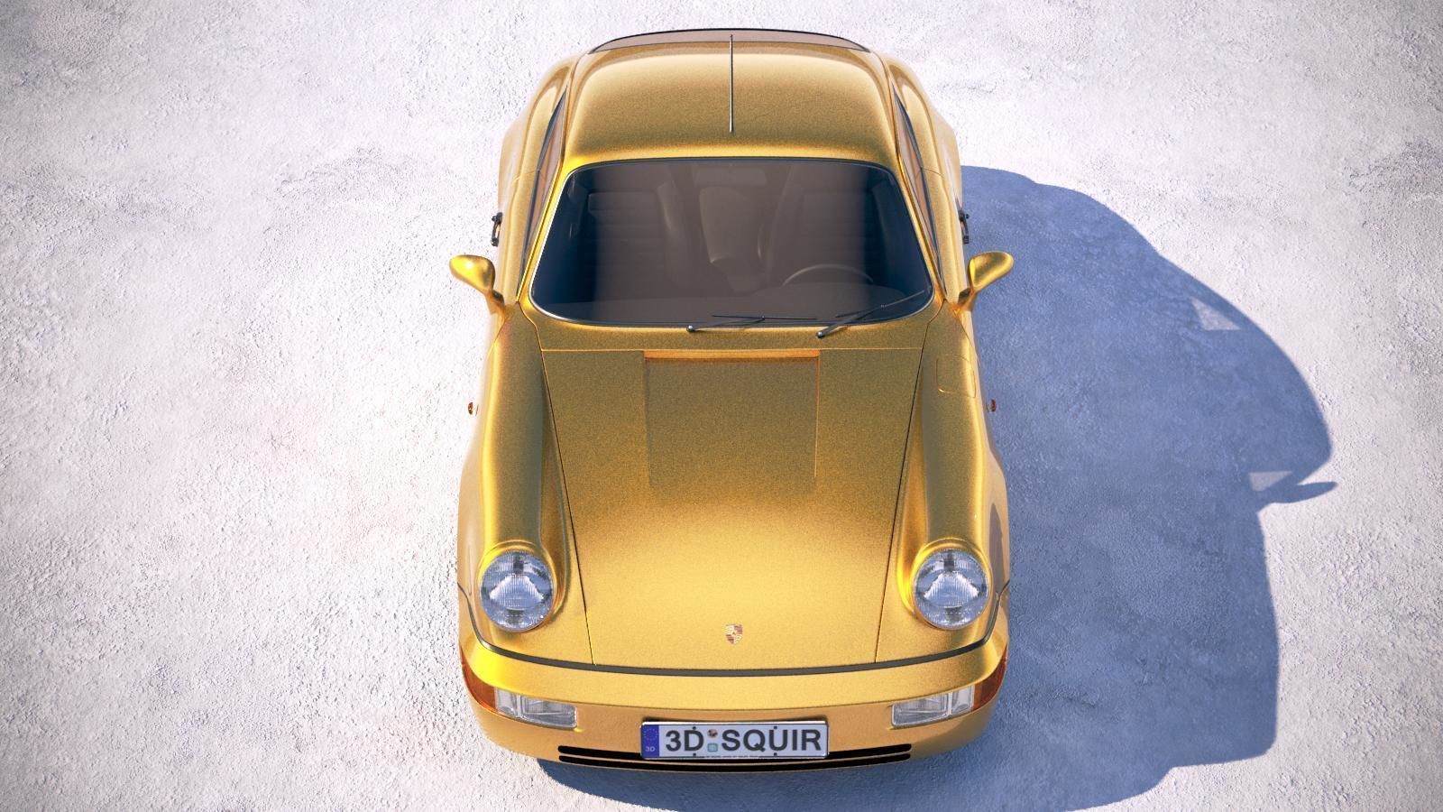  Porsche 911 964 Carrera 1990 3D model_8